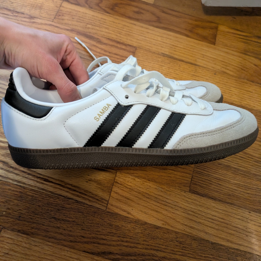 Adidas Samba Classic Leather Sneaker - White/Black